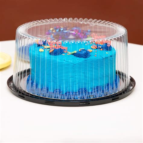 Plastic Disposable Cake Containers Carriers With Dome Lids And