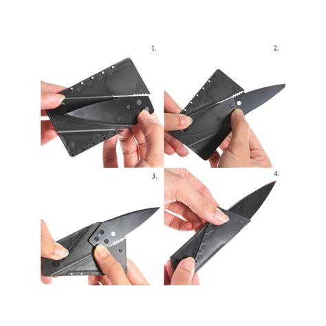 Cardsharp Credit Card Folding Keychain Hidden Steel Knife