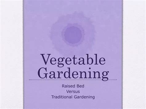 Ppt Vegetable Gardening Powerpoint Presentation Free Download Id1560634
