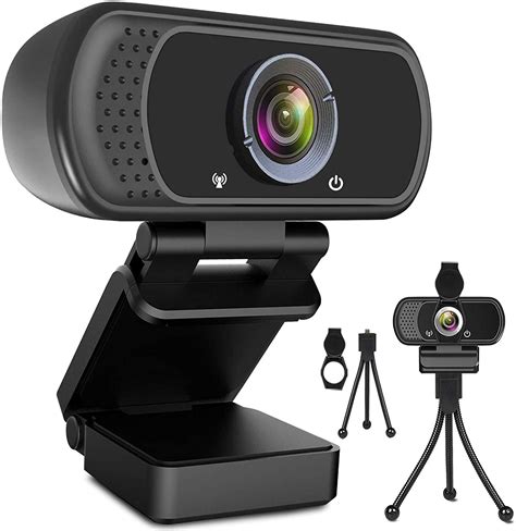 Webcam HD 1080p Web Camera, USB PC Computer Webcam with Microphone, Laptop Desktop Full HD ...