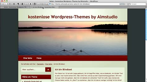 Wordpress Tutorial - Seiten - YouTube