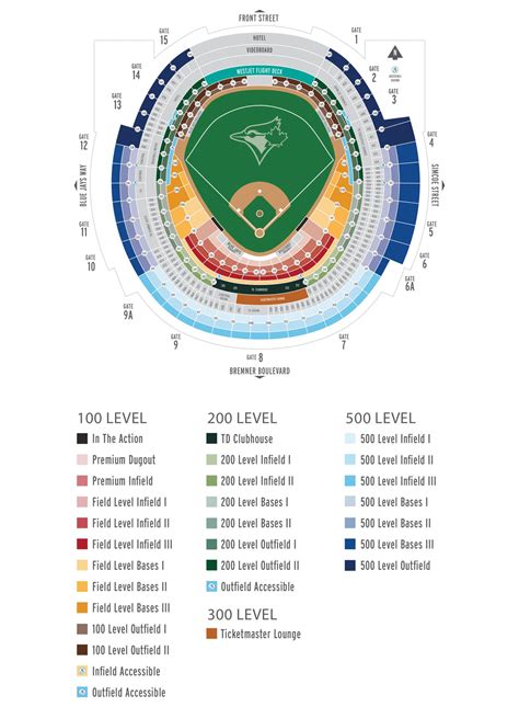 Rogers Stadium Seating Chart Blue Jays