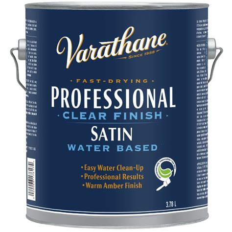 Varathane Professional Water Based Polyurethane Clear Finish In Satin