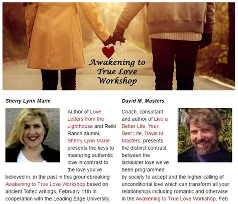 Awakening To True Love Workshop David M Masters
