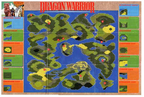 Gorgeous Dragon Warrior World Map Recent World Map Colored Continents