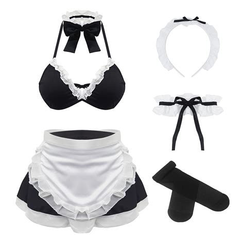 Buy Maid Outfit Anime Cosplay Costume French Apron Fancy Lingerie Sets