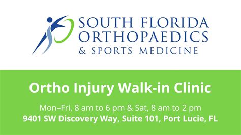 South Florida Orthopaedics Ortho Injury Walk In Clinic Youtube