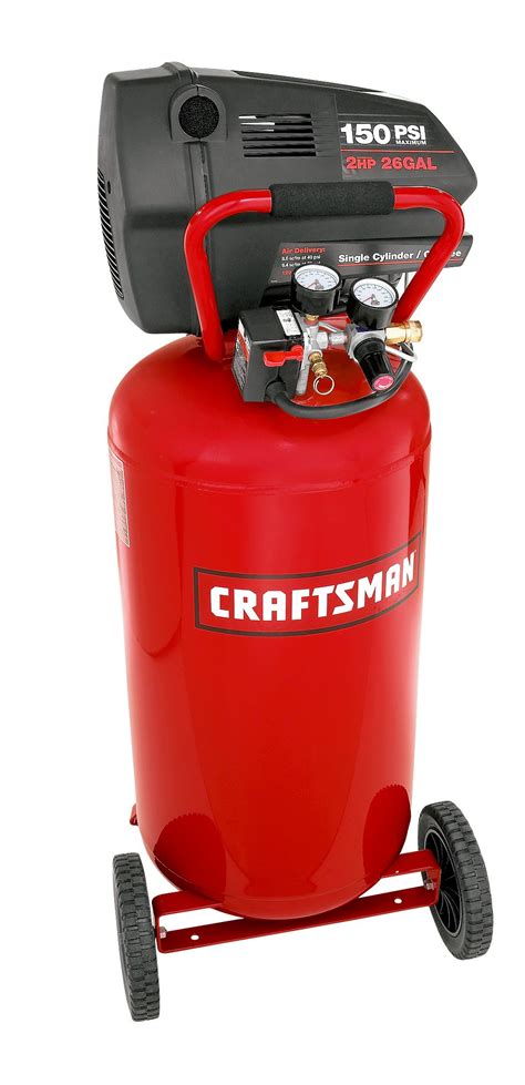 Craftsman 26 Gal Air Compressor 2 Hp Wheeled Vertical Tank With