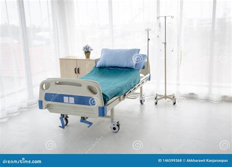 Hospital Bed With No Patient Stock Photo Image Of Pillow Window