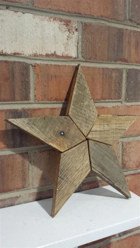 Reclaimed Wood Pallet Wood Star By Jeffsrustichomedecor On Etsy Wood