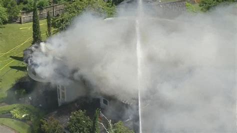 Crews Battle 3 Alarm House Fire In Spring