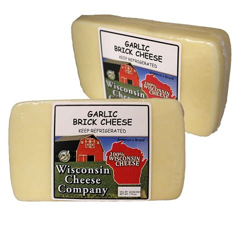Garlic Brick Cheese Blocks Best Of Wisconsin Shop