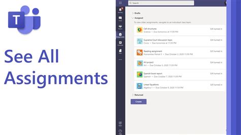 How To See All Assignments In Microsoft Teams Youtube