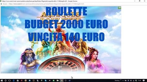 Maybe you would like to learn more about one of these? ROULETTE BUDGET 2000 EURO - VINCITA 140 EURO - YouTube