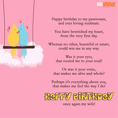 10 Romantic Happy Birthday Poems For Wife With Love From Husband Short Birthday Poems For Her