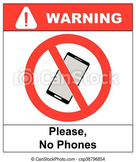 No Cell Phone Sign Mobile Phone Ringer Volume Mute Sign No Smartphone Allowed Icon No Calling