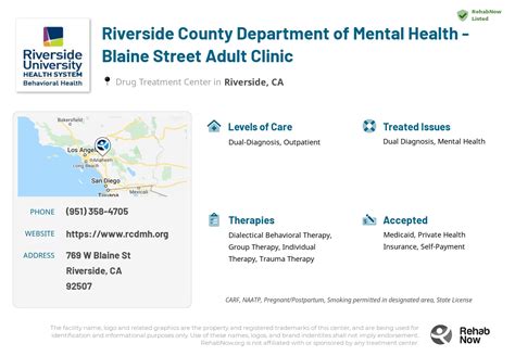 Riverside County Department Of Mental Health Blaine Street Adult Clinic
