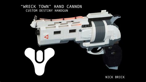 LEGO Custom Destiny Hand Cannon "Wreck Town" Life Size - YouTube
