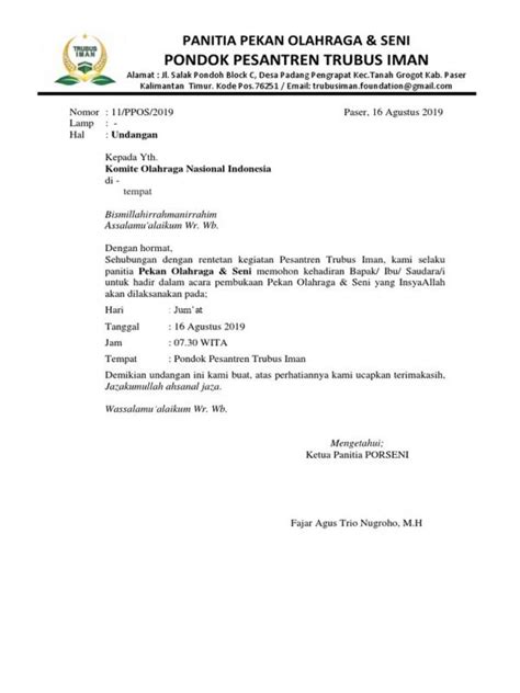 Nama & tanda tangan pengirim bagaimana contoh surat resmi dan surat pribadi? Penulisan Surat Resmi Bahasa Indonesia : Contoh Surat ...