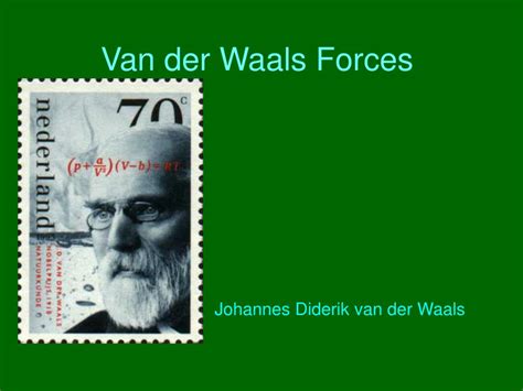 At very short distances the interaction is repulsive due to repulsion of electron shells. PPT - Van der Waals Forces PowerPoint Presentation, free ...