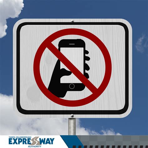 No Texting While Driving Its The Law Tampa Hillsborough Expressway