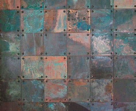 Patina Copper Tiles Metal Wall Panel Copper Tiles Copper Backsplash