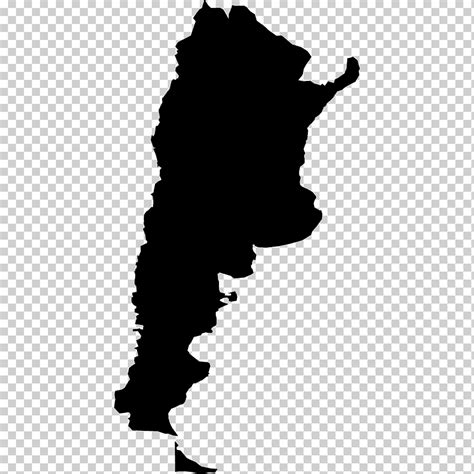 Mapa En Blanco Y Negro De Argentina Provincias De Arg