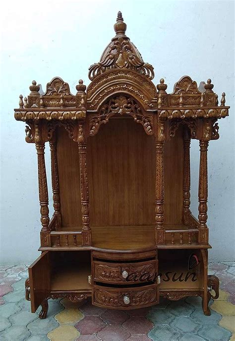 In this video, i have shared my experiences of setting up a puja temple/puja mandir here in us. Prayer Unit Pooja Cabinet - Teak Wood YT-81 | Wooden ...