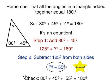 How To Find Two Missing Angles In A Triangle Missing Angle In A