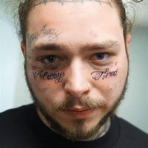 Post Malone Face Tattoos