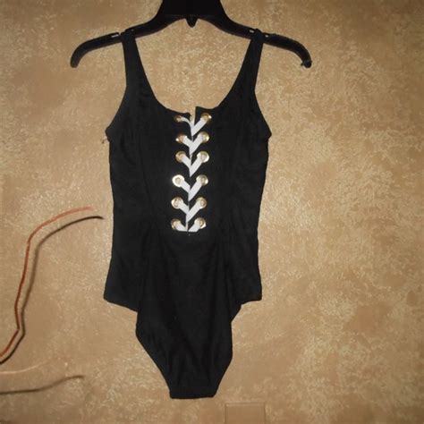 10 Crosby Derek Lam Swim Derek Lam Crosby Lace Up Swimsuitsize Xs