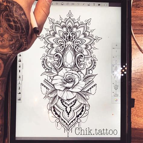 dotwork tattoo mandala #Mandalatattoo | Muster tattoos, Blumenmandala