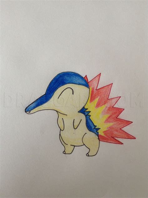 How To Draw Cyndaquil Step By Step Drawing Guide By Unimon Dragoart