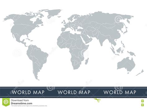 World Map Vector Stock Vector Illustration Of Planet
