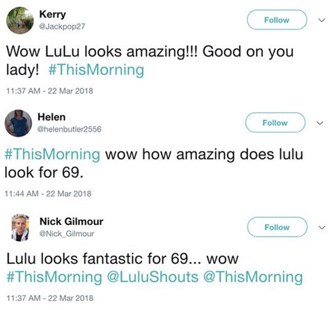 Lulu Shocks This Morning Viewers With Youthful Appearance Tv And Radio