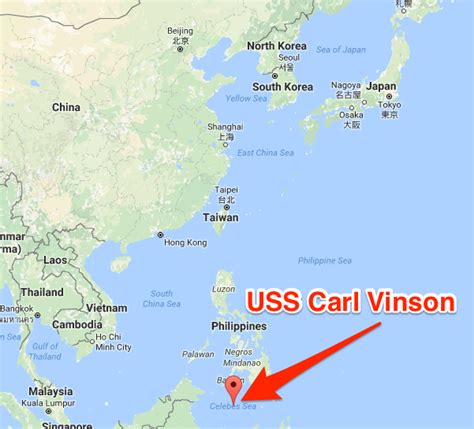 The Uss Carl Vinson Is Still Nowhere Near North Korea Business Insider