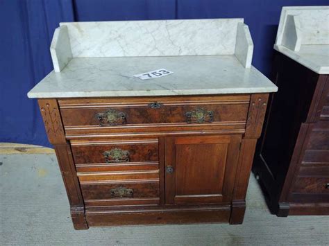 Antique Marble Top Wash Stand South Auction