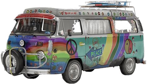 Download Volkswagen Camper Vans Hippie Vw Bus Png Transparent Png