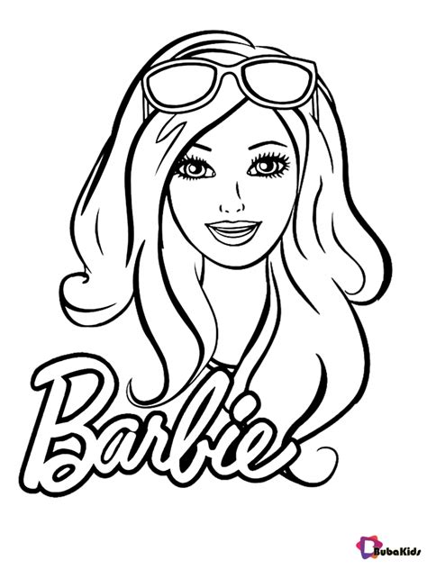 Free Download Beautiful Barbie Coloring Page For Girls