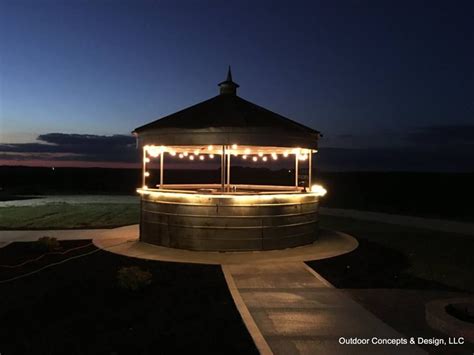 Grain Bin Bar A Stunning Outdoor Living Space Completed By Outdoor