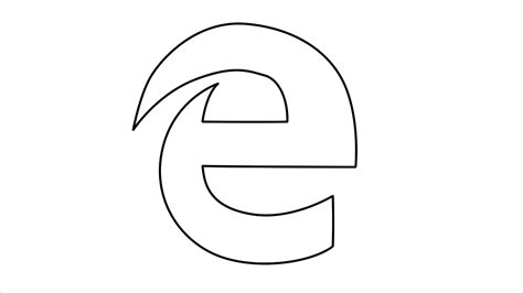 How To Draw Microsoft Edge Logo Step By Step 6 Easy Phase