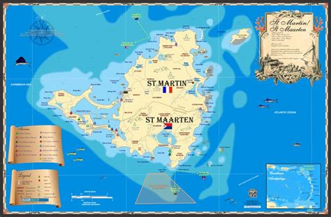 St Martin Island Map Publishing