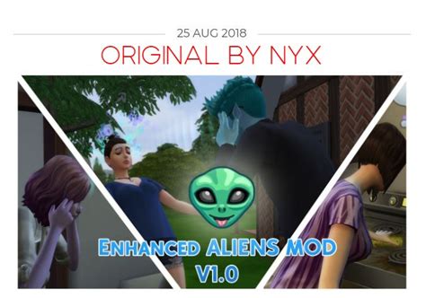 Frankenfix Of Nyxs Enhanced Aliens By Baniduhaine At Mod The Sims 4