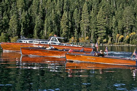 Classic Wooden Boats Of Lake Tahoe Photograph By Steven Lapkin Fine