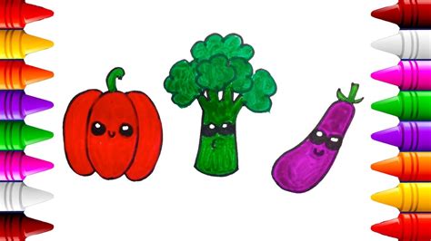 Vegetables Dibujos Para Colorear Como Dibujar Frutas Y Verduras