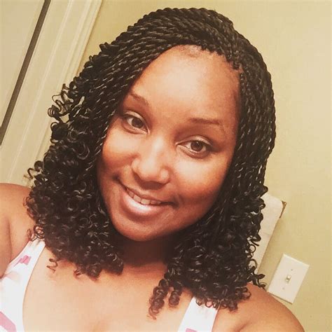 Short Senegalese Twist With Curly Ends Jumbotwists Senegalesetwists