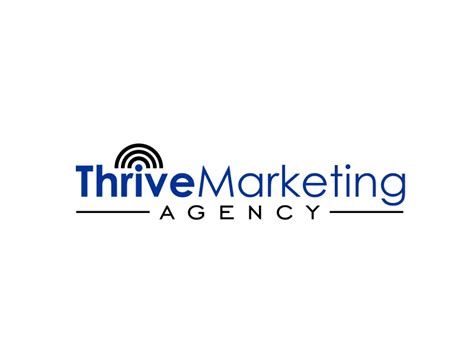 Thrive Marketing Agency Logo Design 48hourslogo