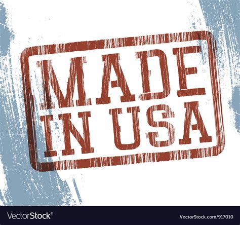 Made In Usa Stamp Royalty Free Vector Image Vectorstock
