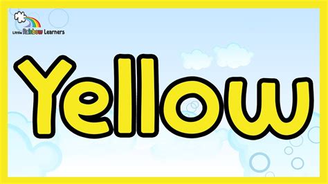 Yellow Video For Kids The Color Yellow Yellow For Kids Youtube