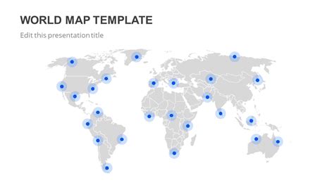 Editable World Map Powerpoint Template Slidemarket
